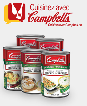 Cook with Campbell’s logo and group of products