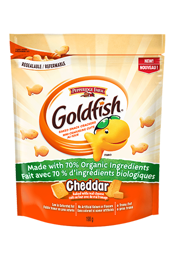 GoldfishR Cheddar Made With 70 Organic Ingredients 198g GoldfishR Cheddar Made With 70 Organic Ingredients 198g